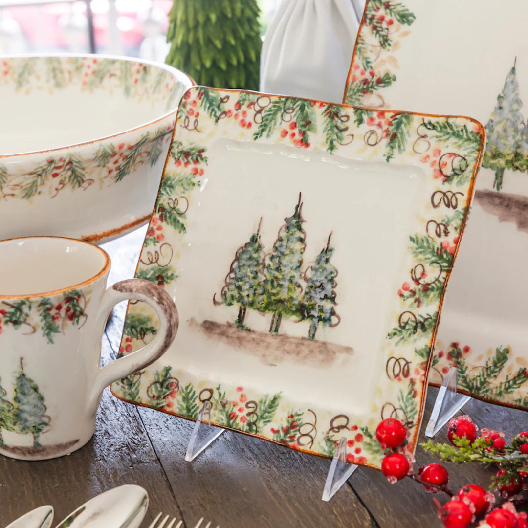 Natale Square Signed Platter / Charger