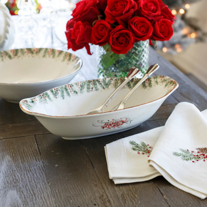 Natale Oval Serving Bowl