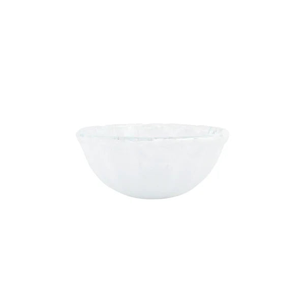 Onda Glass White Small Bowl
