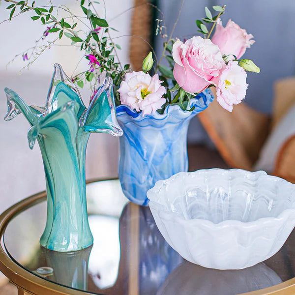 Onda Glass White Small Bowl