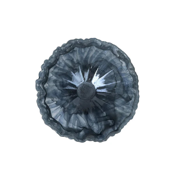 Onda Glass Gray Medium Bowl