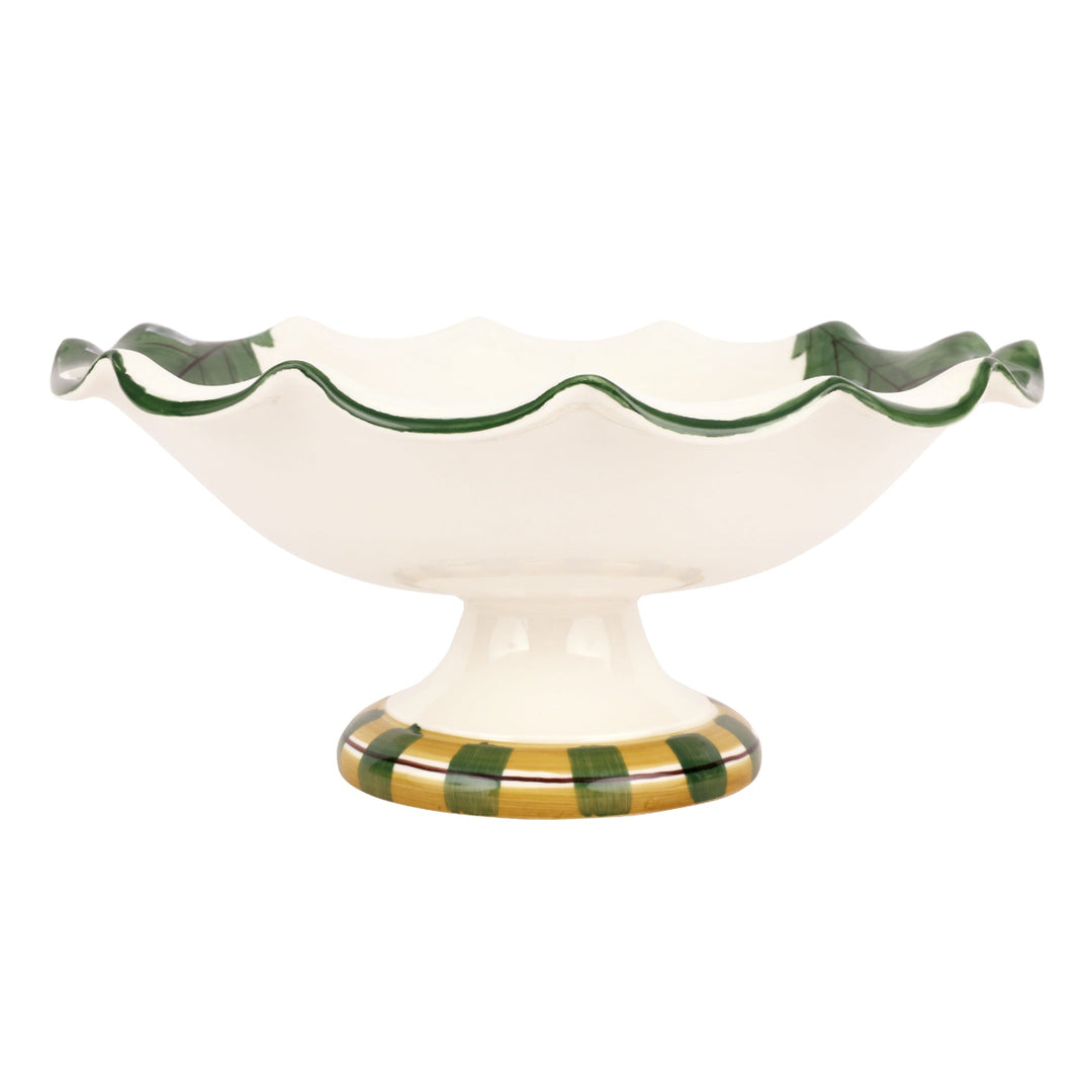 Old St. Nick Pedestal Fruit Bowl