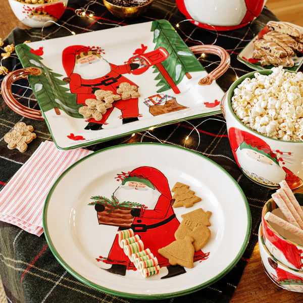 Old St. Nick Handled Square Platter