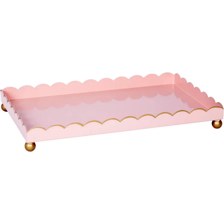 Rectangular Eloise Blush & Gold Tray