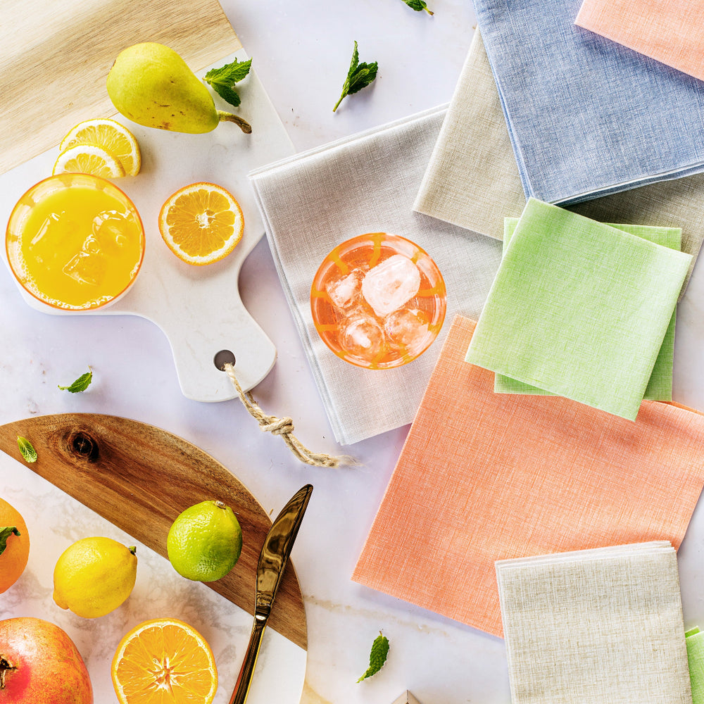Papersoft Napkins Easy Blue Cocktail Napkins (Pack of 20)