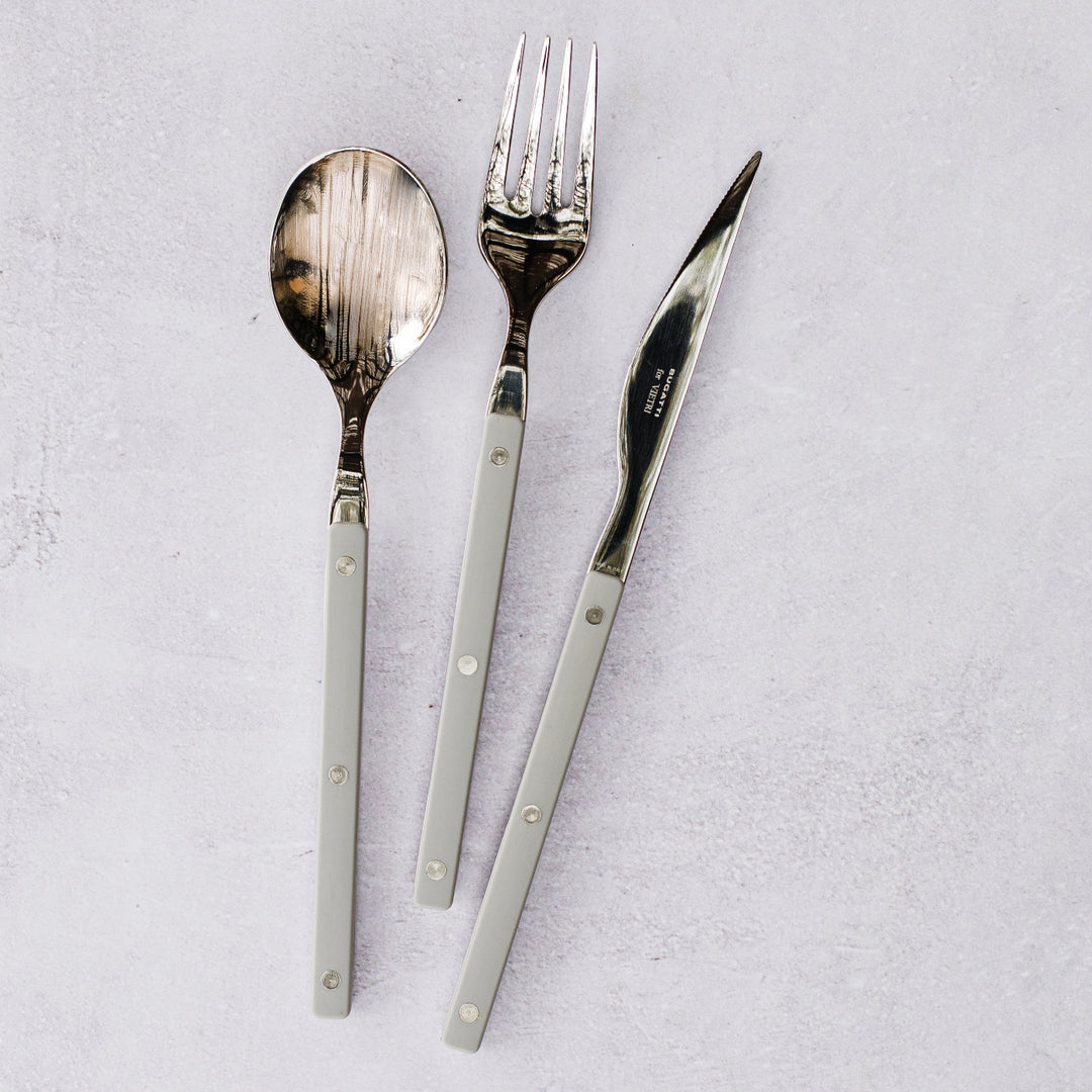 Pastello Gray Three-Piece Place Setting