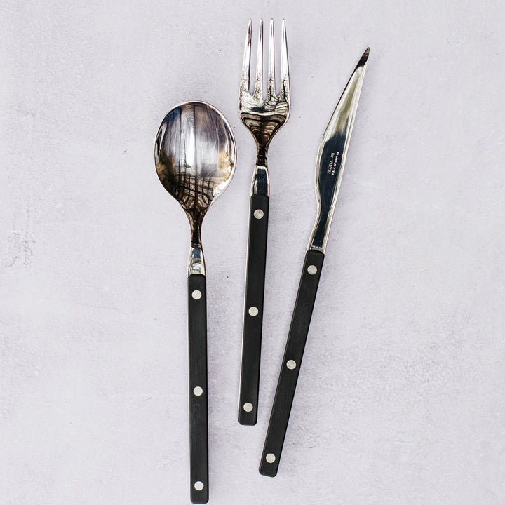 Pastello Black Three-Piece Place Setting