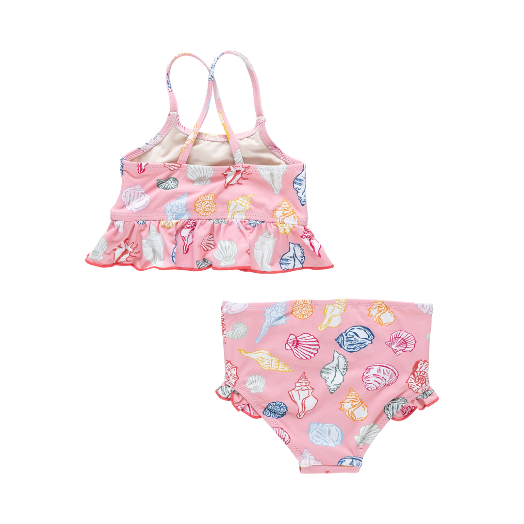 Baby Girls Joy Tankini - Pink Seashells
