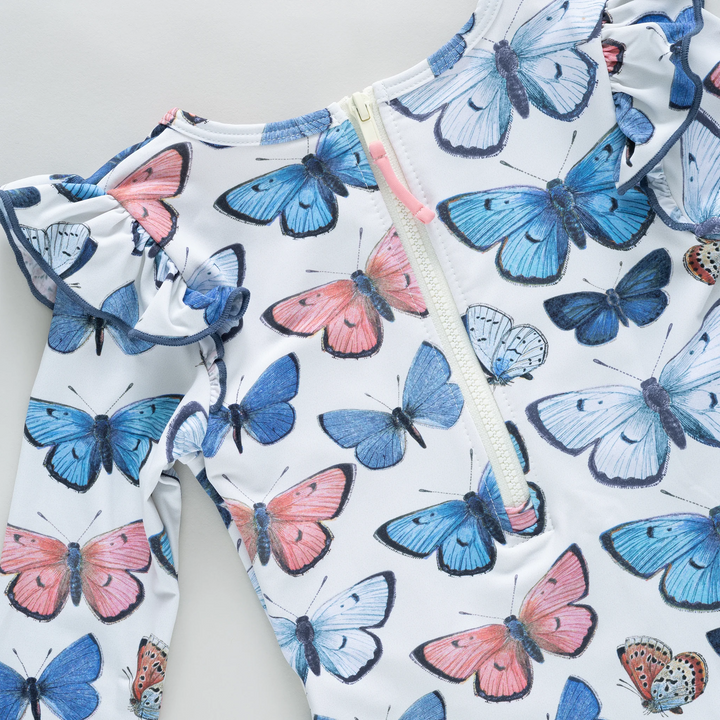 Girls Rachel Suit - Vintage Butterflies