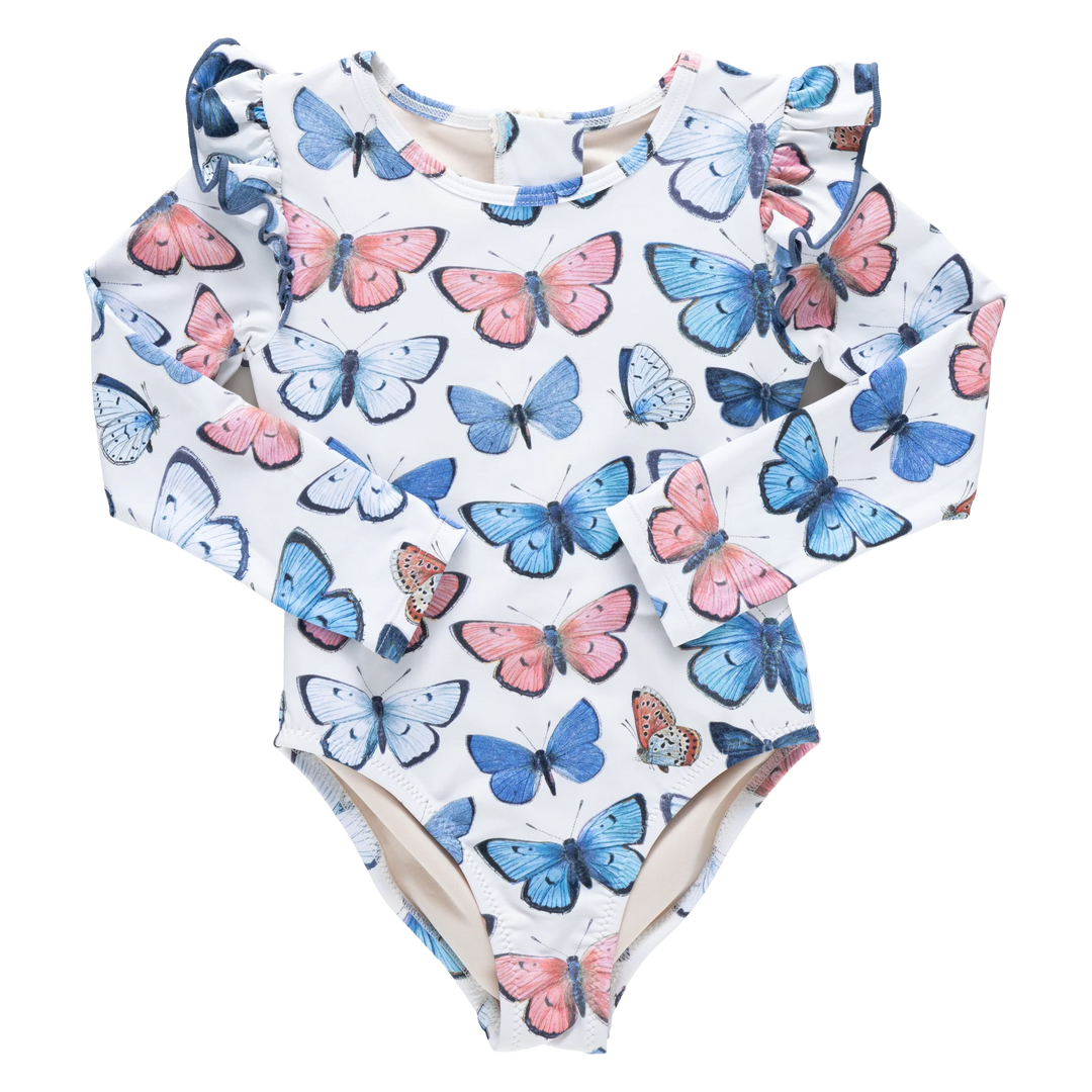 Girls Rachel Suit - Vintage Butterflies