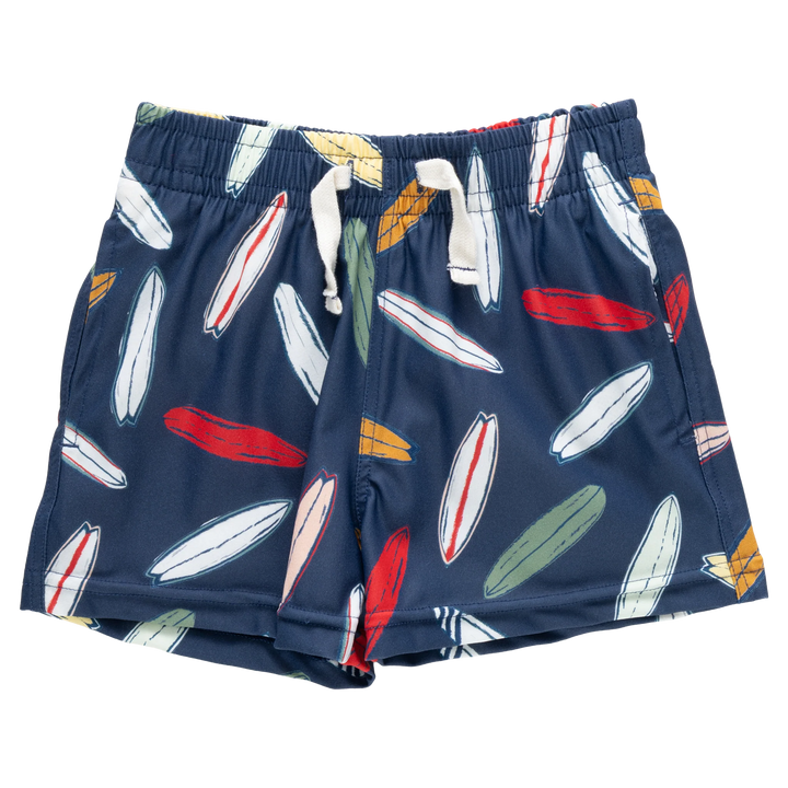 Boys Swim Trunk - Navy Surfboard