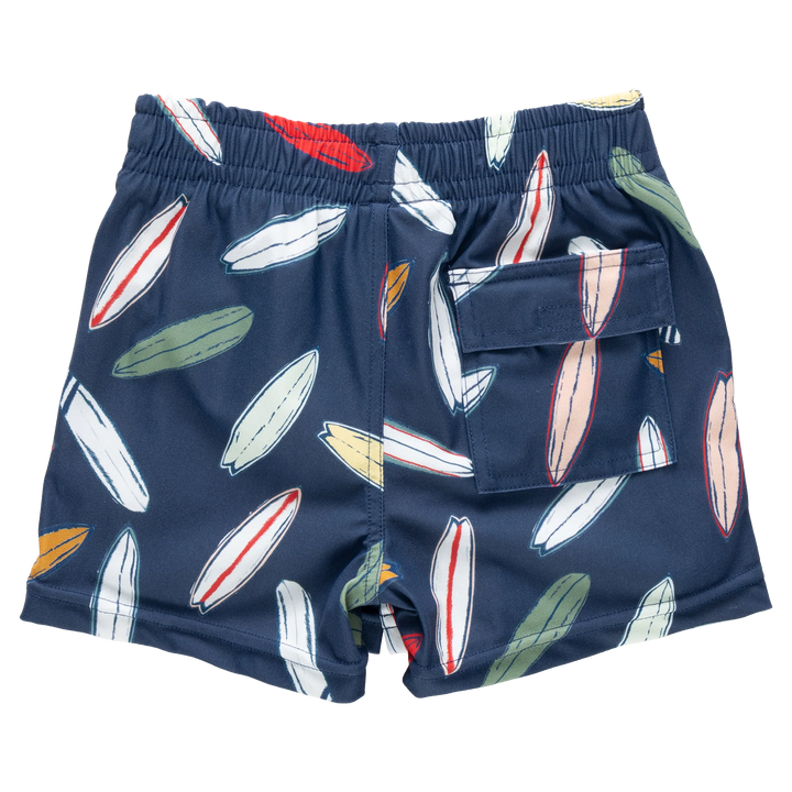 Baby Boys Swim Trunk - Navy Surfboard