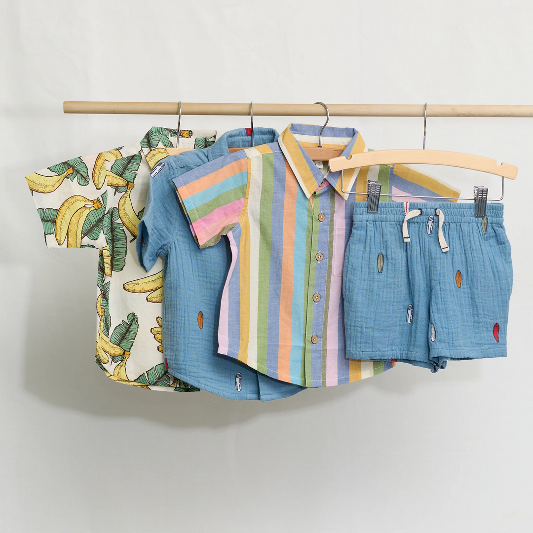 Boys Jack Shirt - Banana Leaves
