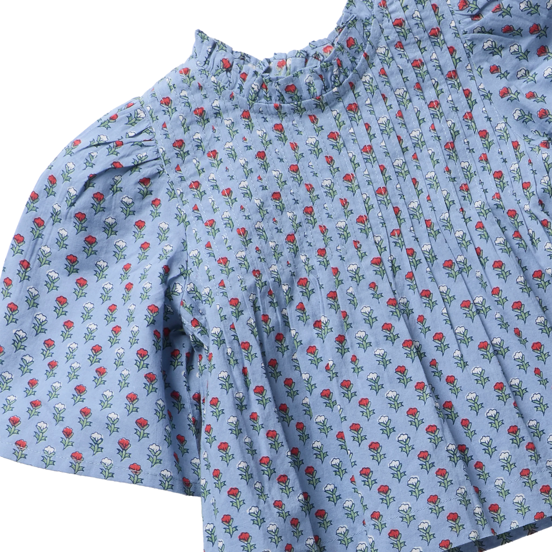 Girls Jaipur Top - Light Blue Carnation
