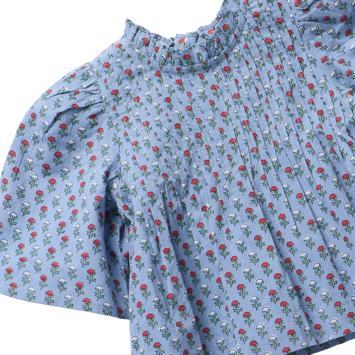 Girls Jaipur Top - Light Blue Carnation