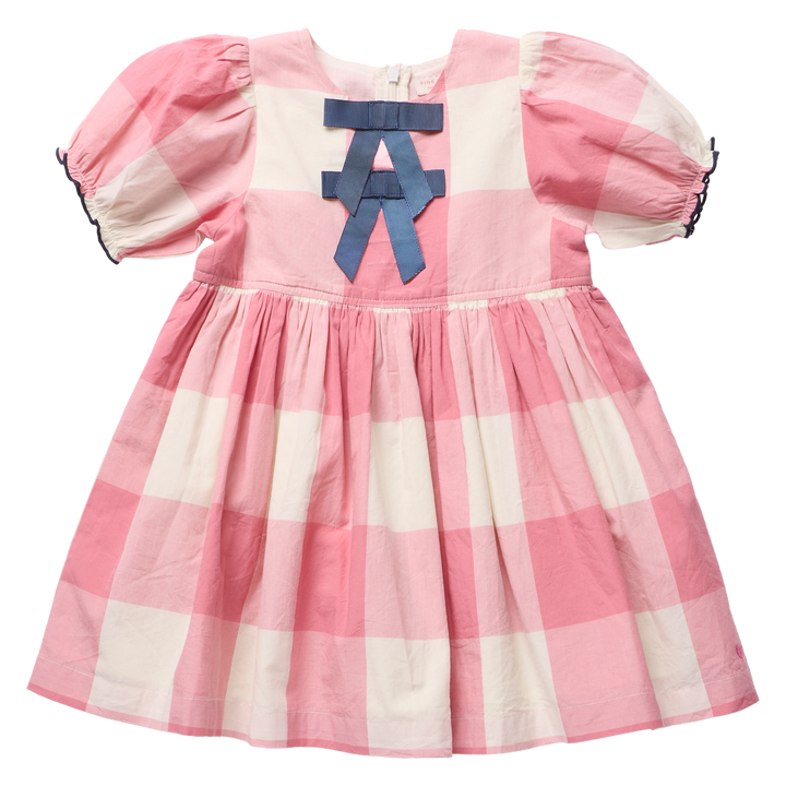 Girls Hermione Dress - Pink Checks