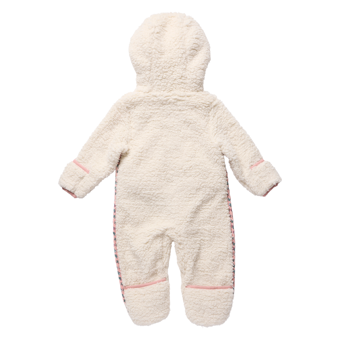 Baby Girls Pramsuit - Cream