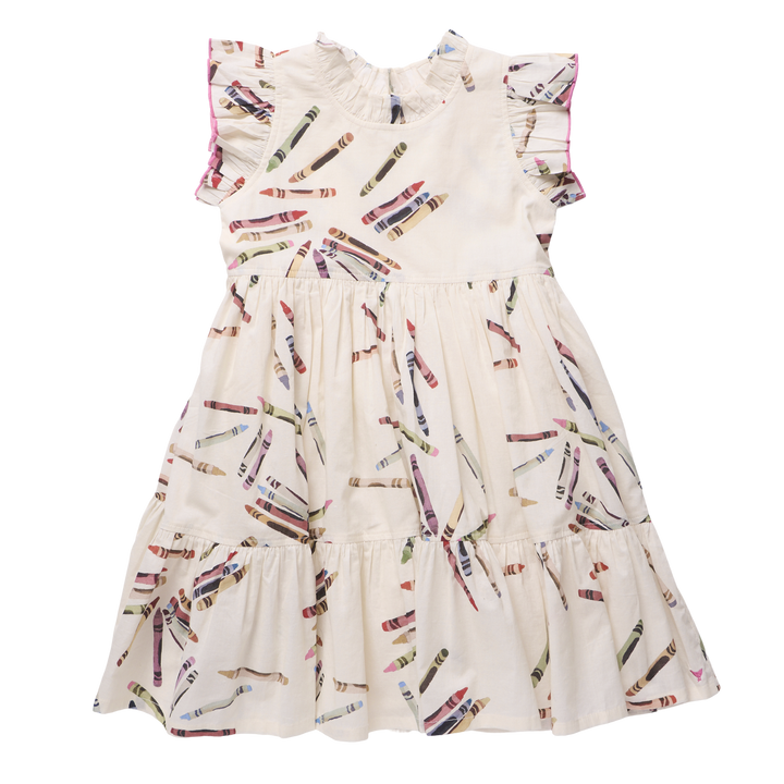Girls Jennifer Dress - Tossed Crayons