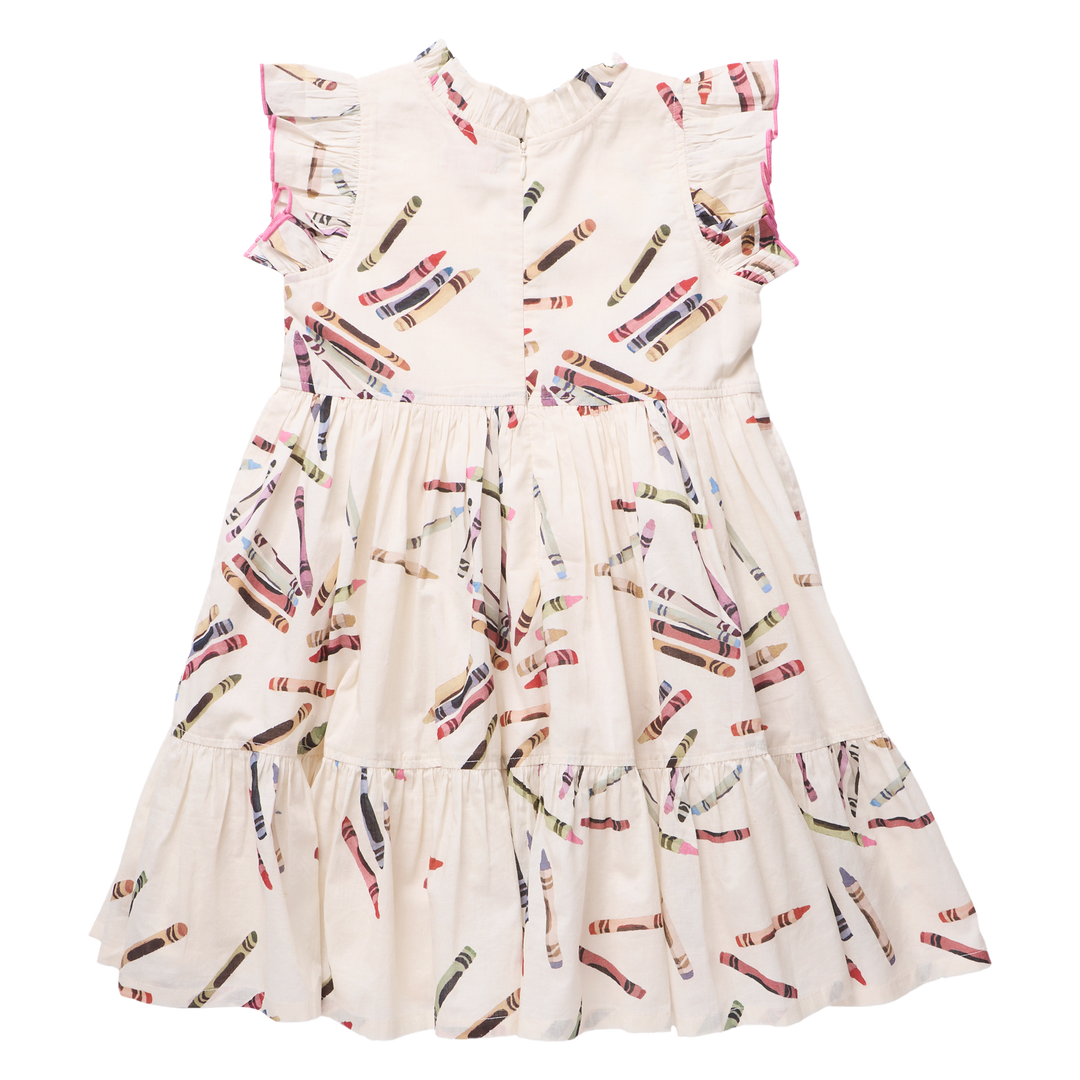 Girls Jennifer Dress - Tossed Crayons