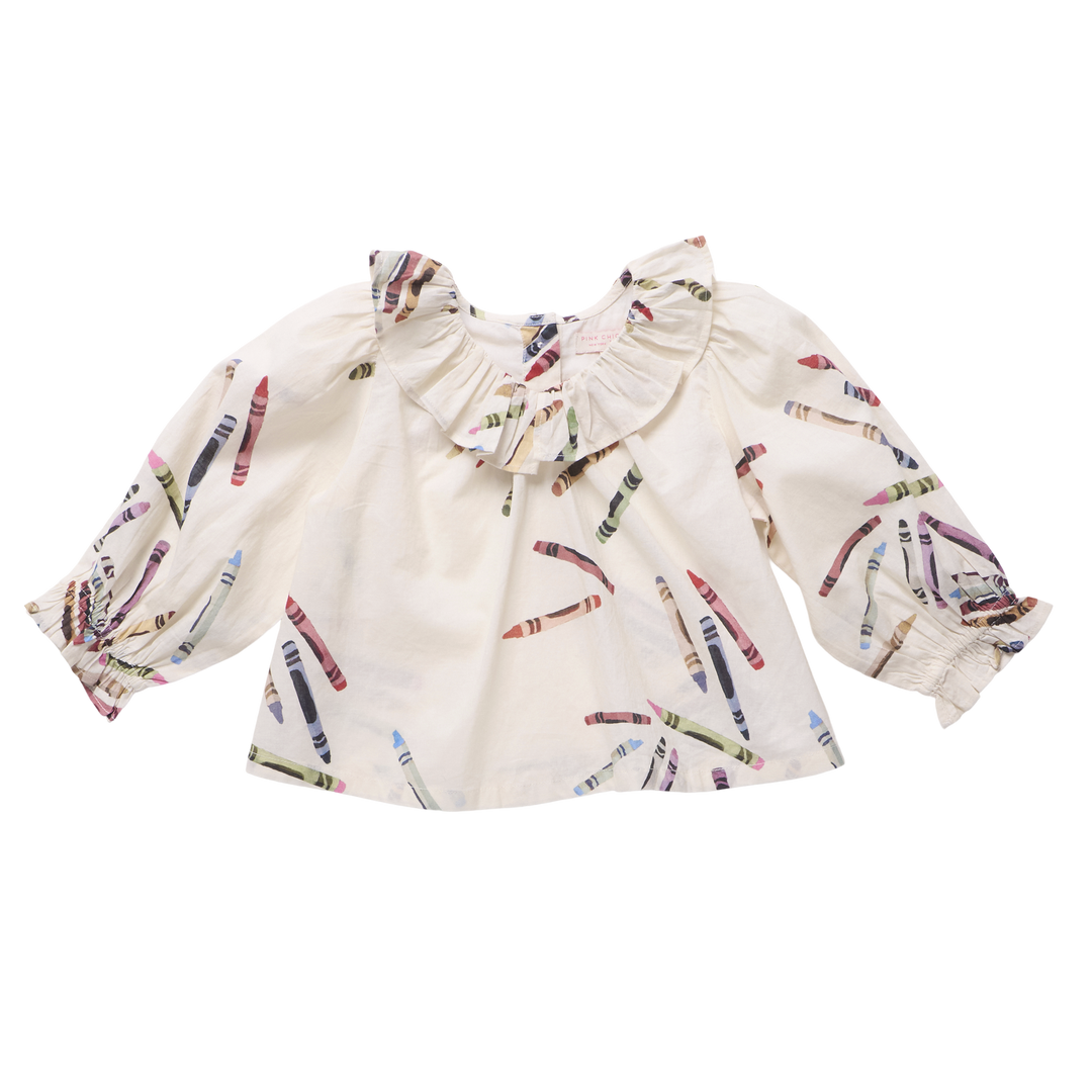 Girls Amara Top - Tossed Crayons