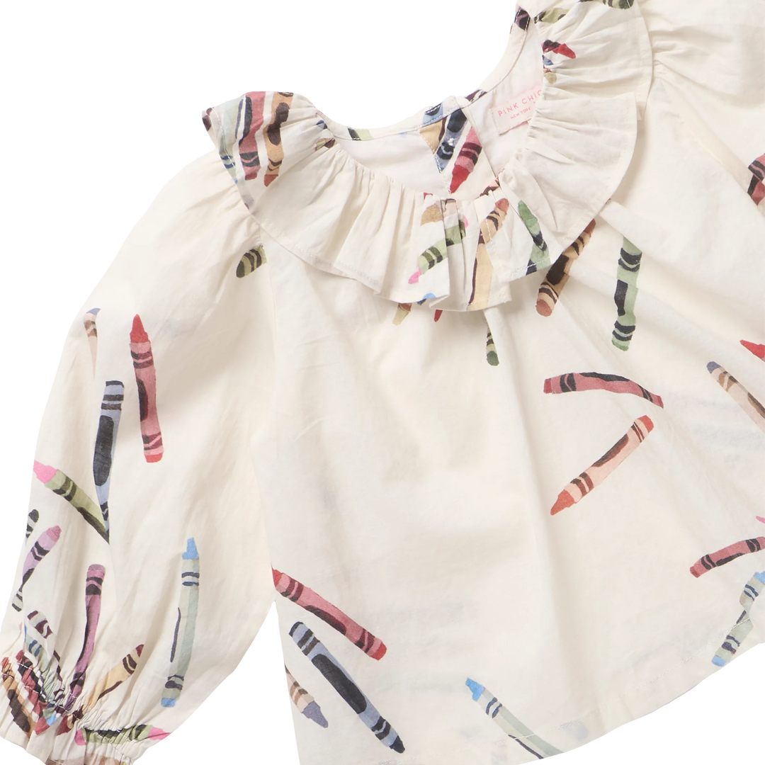 Girls Amara Top - Tossed Crayons