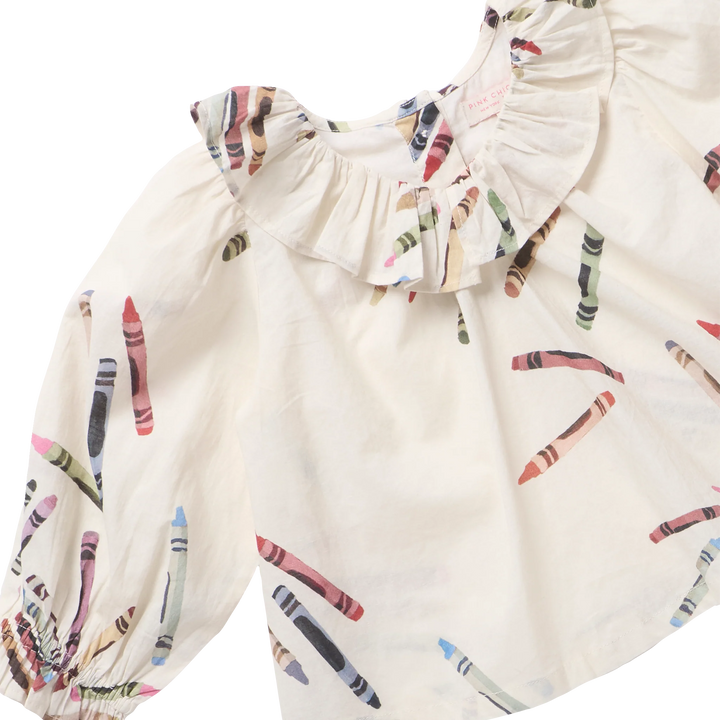 Girls Amara Top - Tossed Crayons