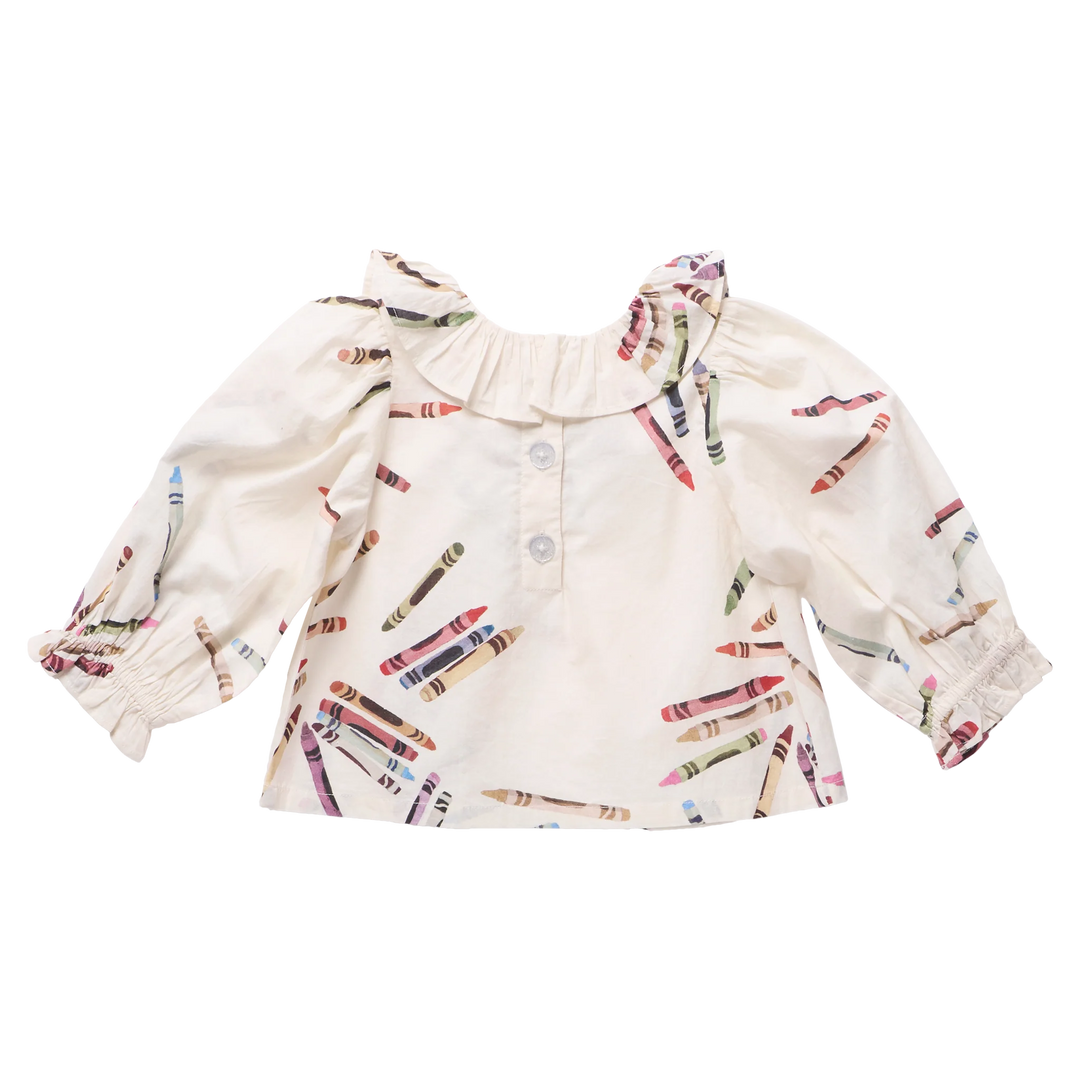 Girls Amara Top - Tossed Crayons