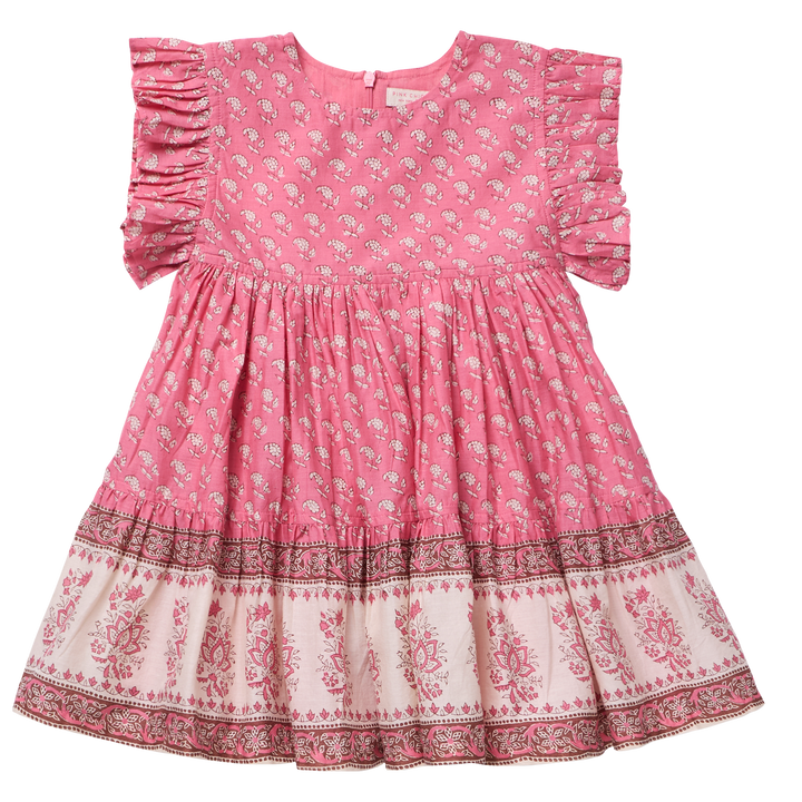 Girls Kit Dress - Small Paisley