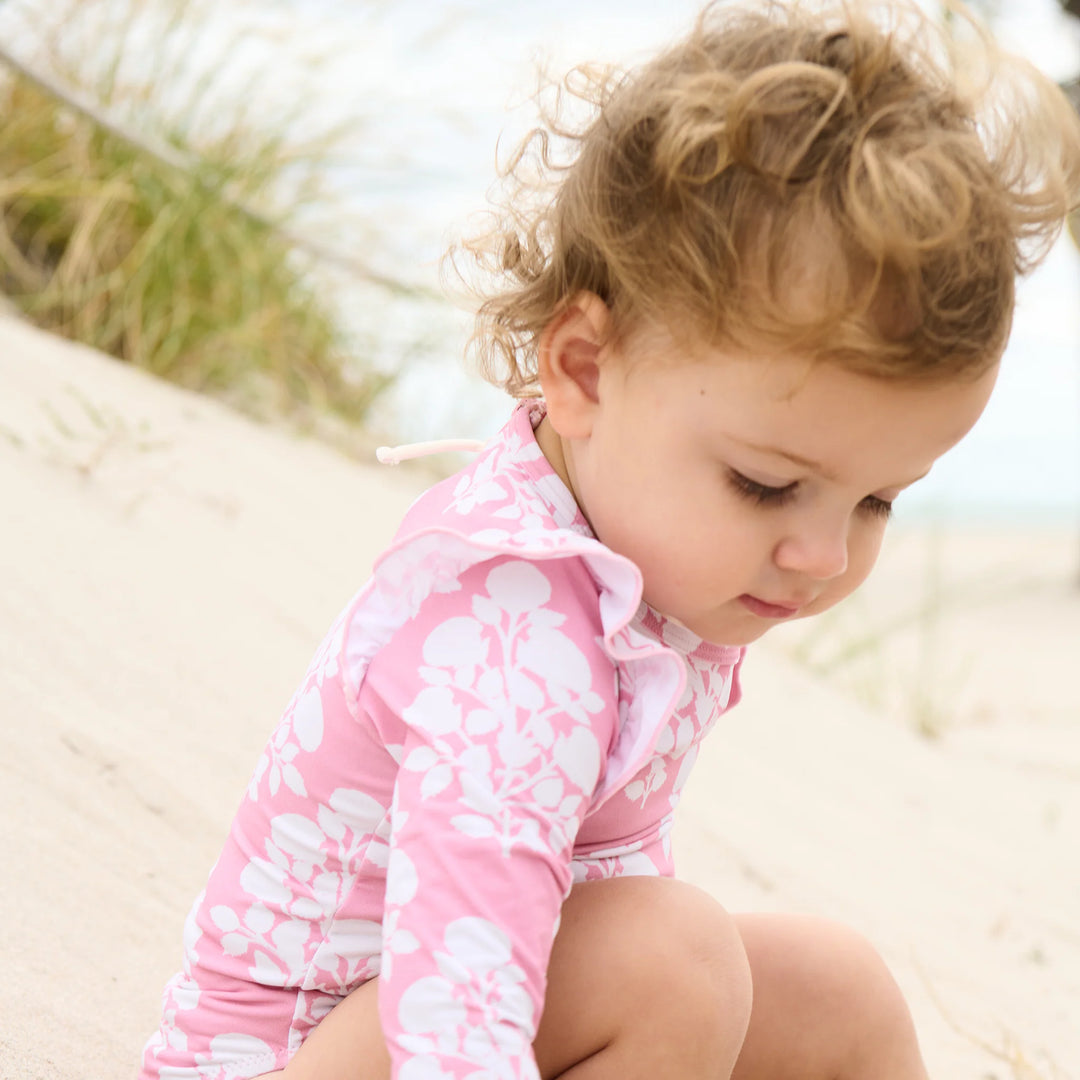 Baby Girls Rachel Suit - Pink Bouquet Floral