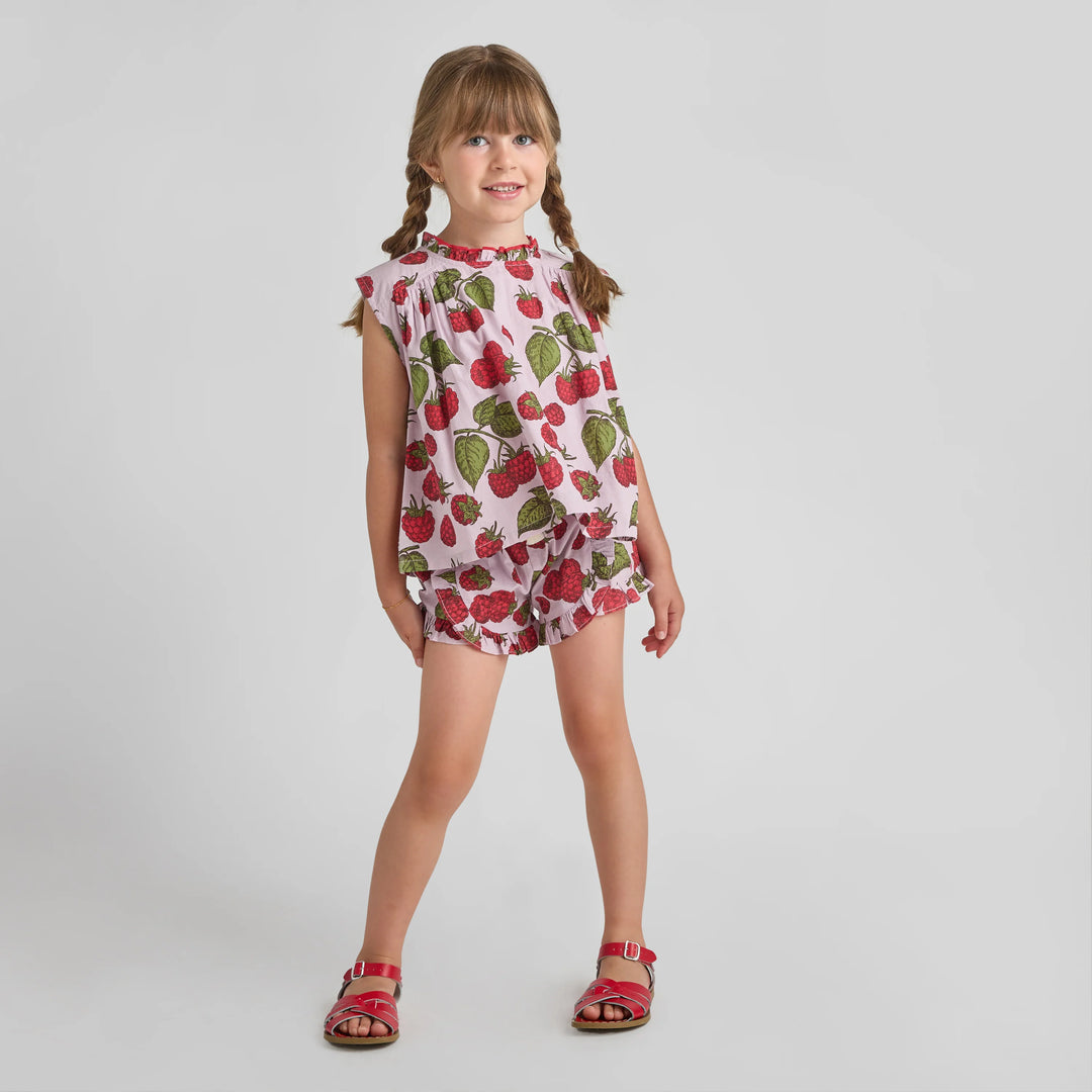 Girls Misha Top - Lavender Raspberries