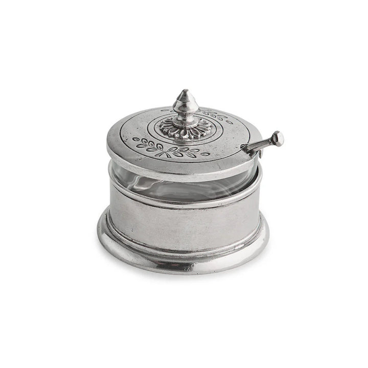 Peltro Condiment Bowl w/ Spoon