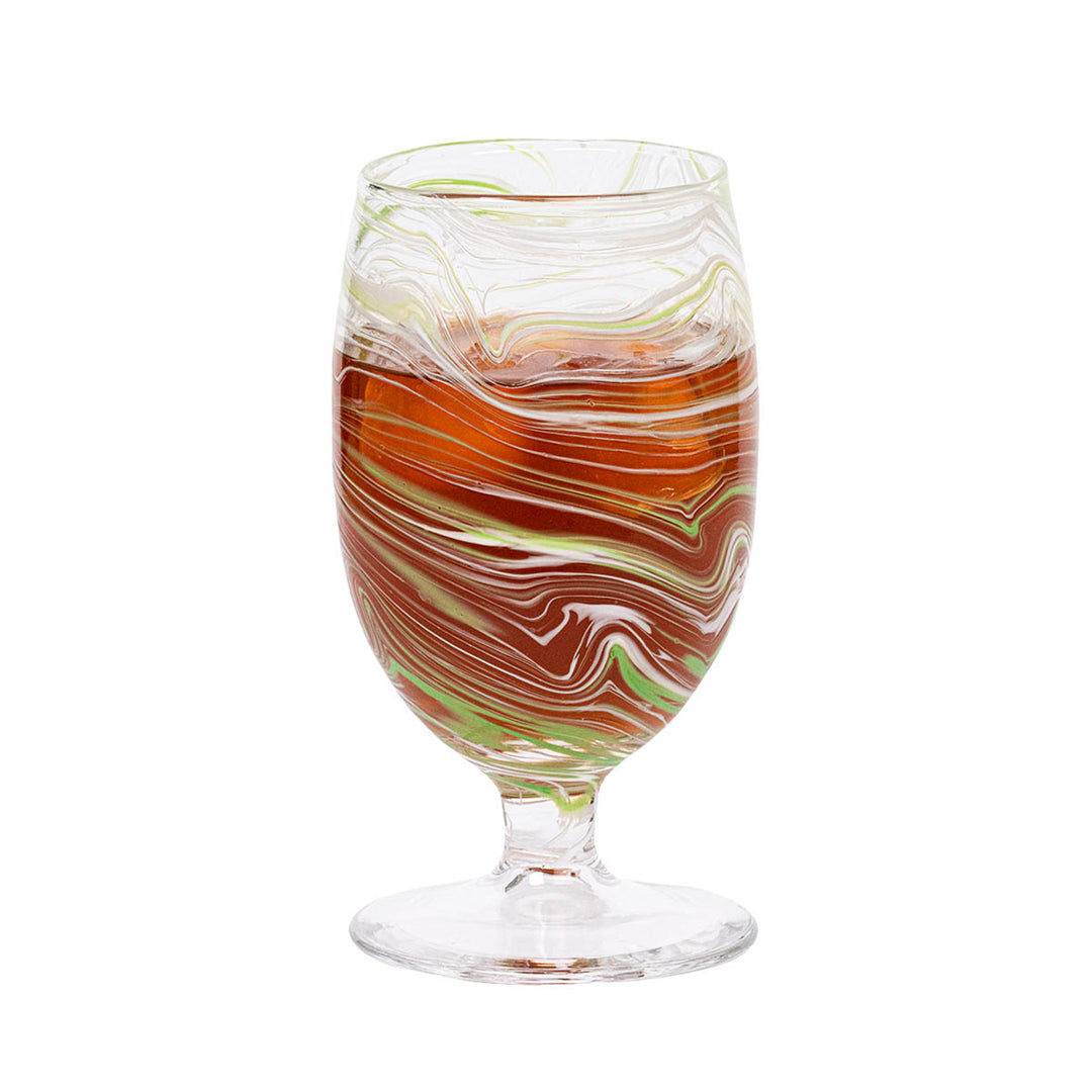 Puro Marbled Goblet - Green