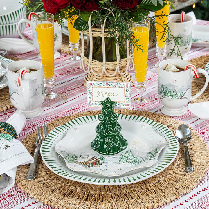 Berry & Thread North Pole Tree Place Card Holder Set/4 - Basil
