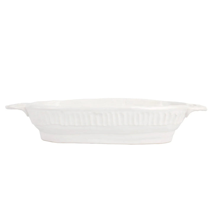 Pietra Serena Handled Oval Bowl