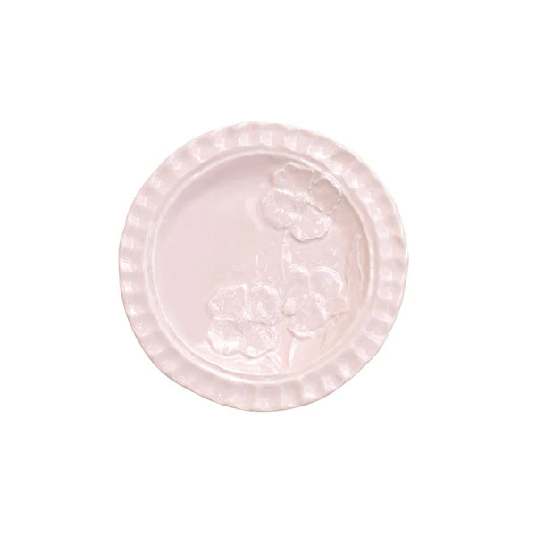 Pietra Fiori Pink Canape Plate