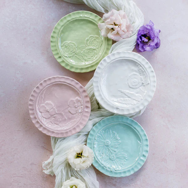 Pietra Fiori Pink Canape Plate