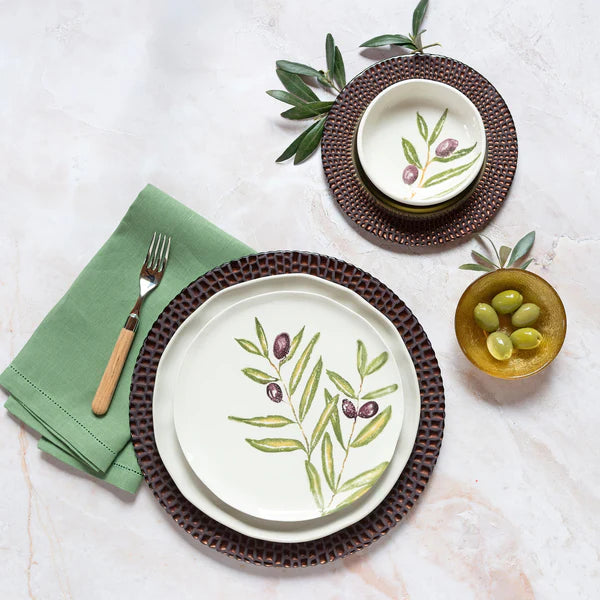 Pelli Glass Brown Salad Plate