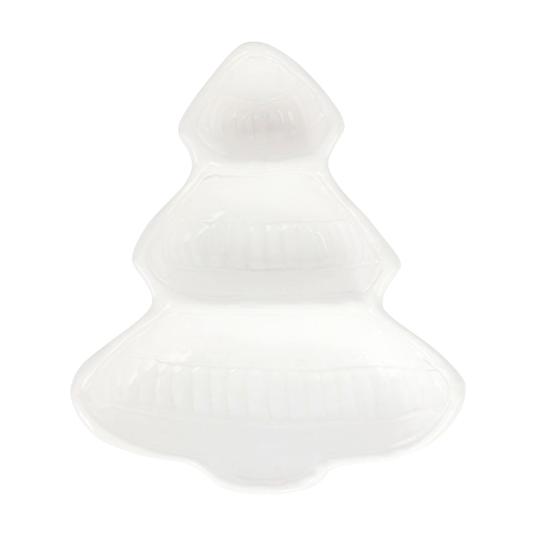 Pietra Natale Figural Tree Three-Part Server