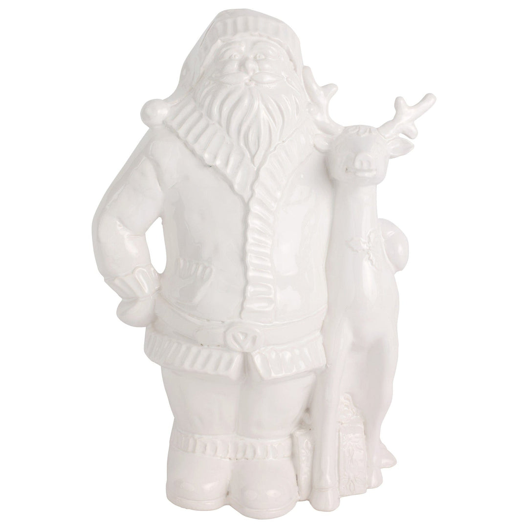 Pietra Natale Figural Santa w/ Deer