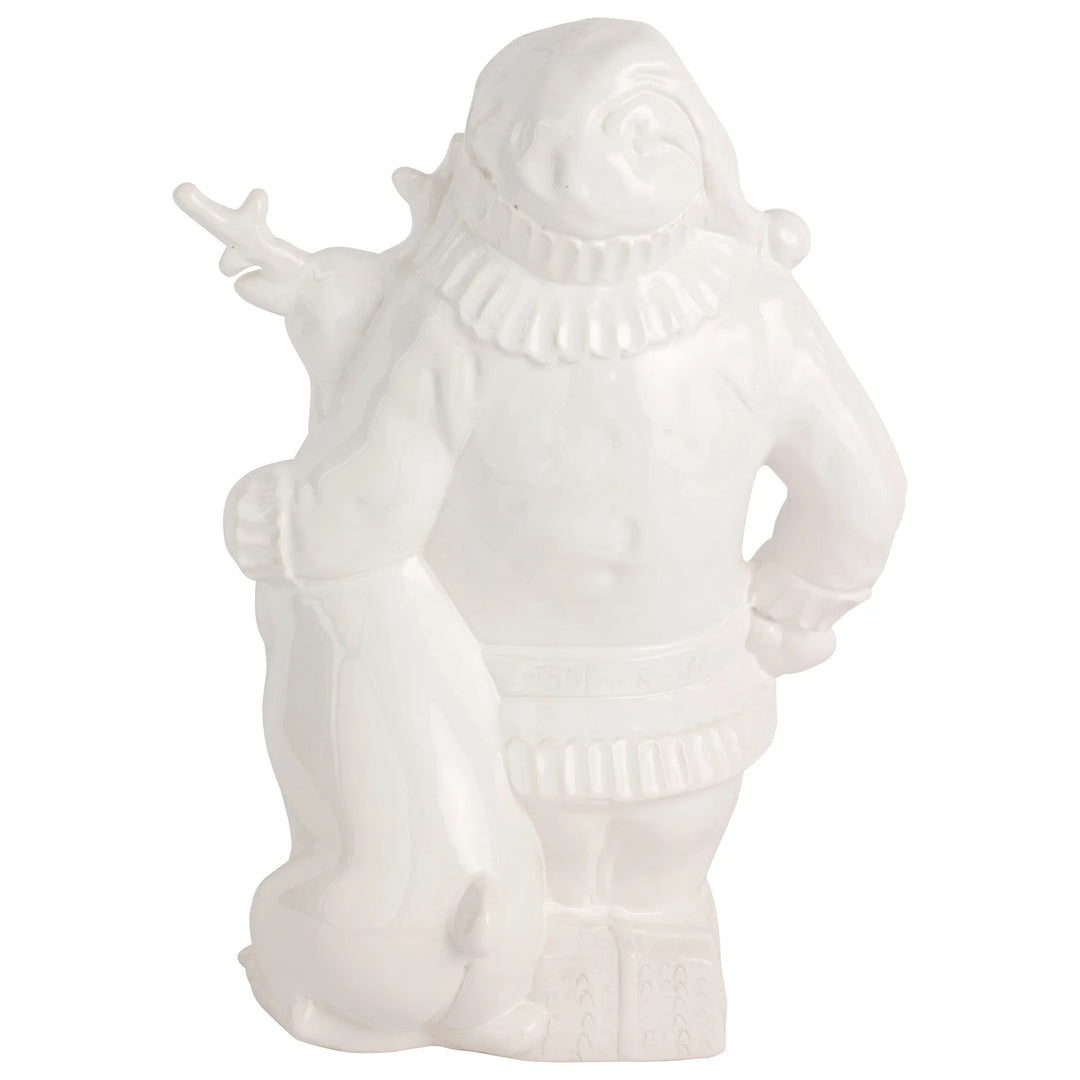 Pietra Natale Figural Santa w/ Deer