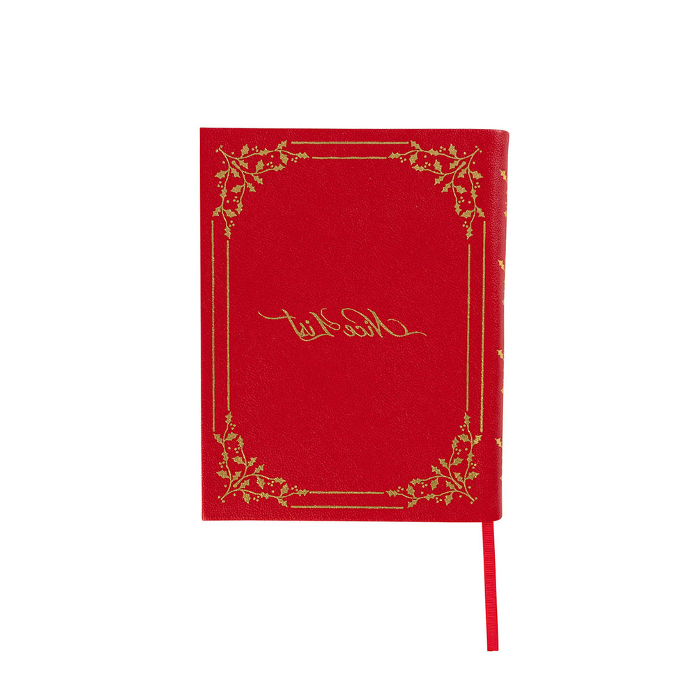Heidi Naughty/Nice Embossed Journal - Red