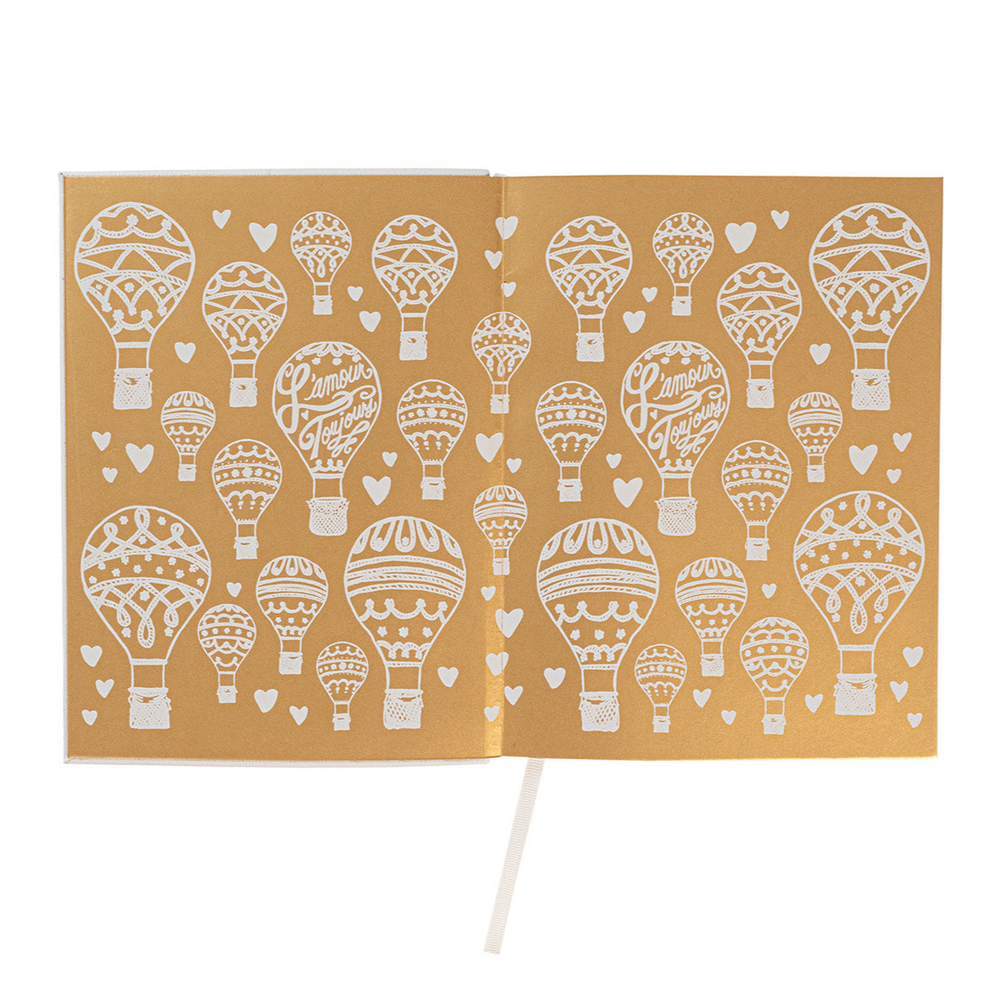 L'Amour Toujours Embossed Journal - Gold