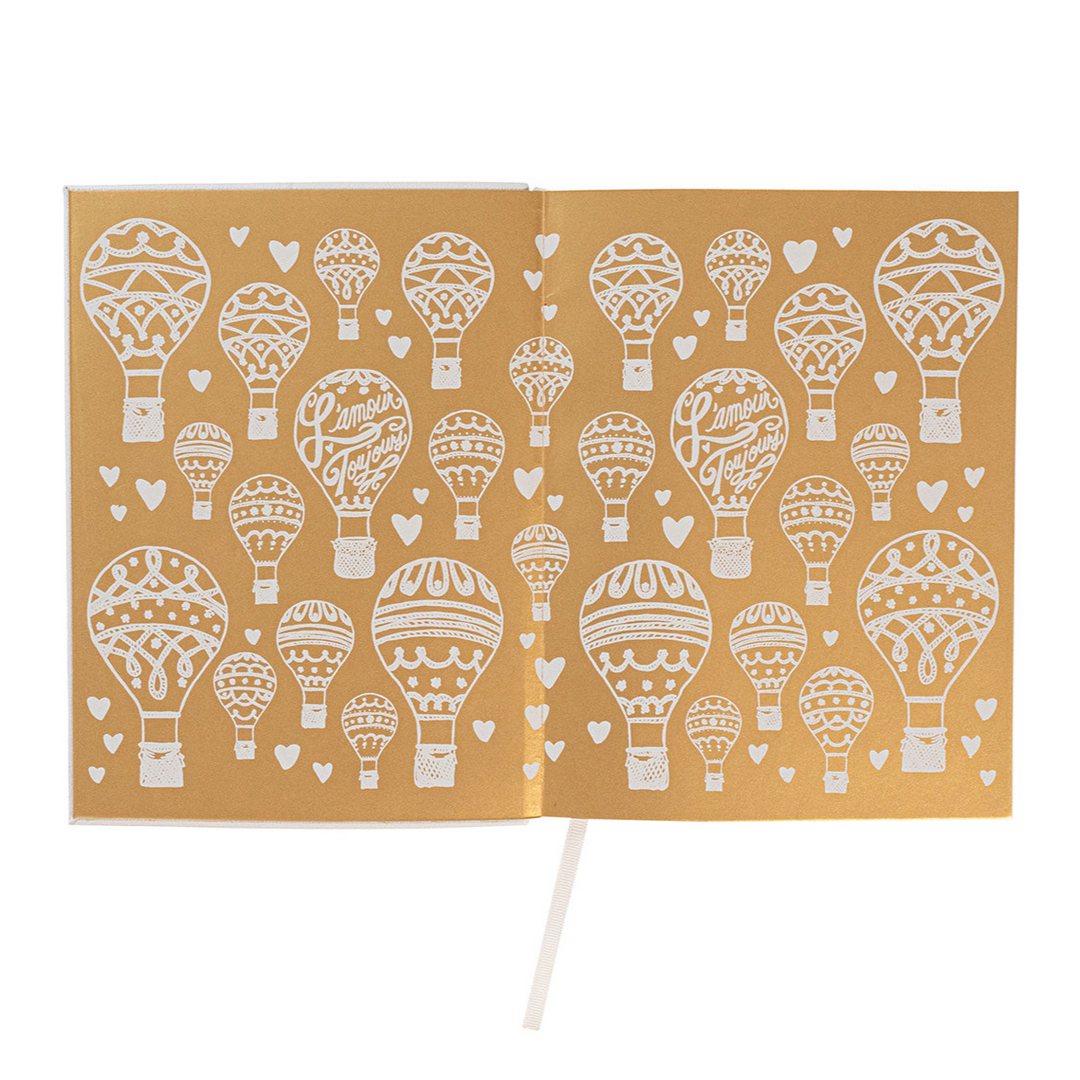 L'Amour Toujours Embossed Journal - Gold