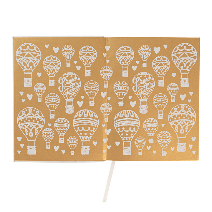 L'Amour Toujours Embossed Journal - Gold