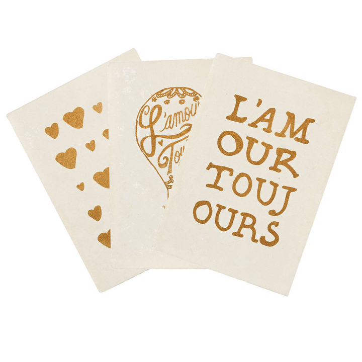 L'Amour Toujours Journal Assorted Set/3 - Gold