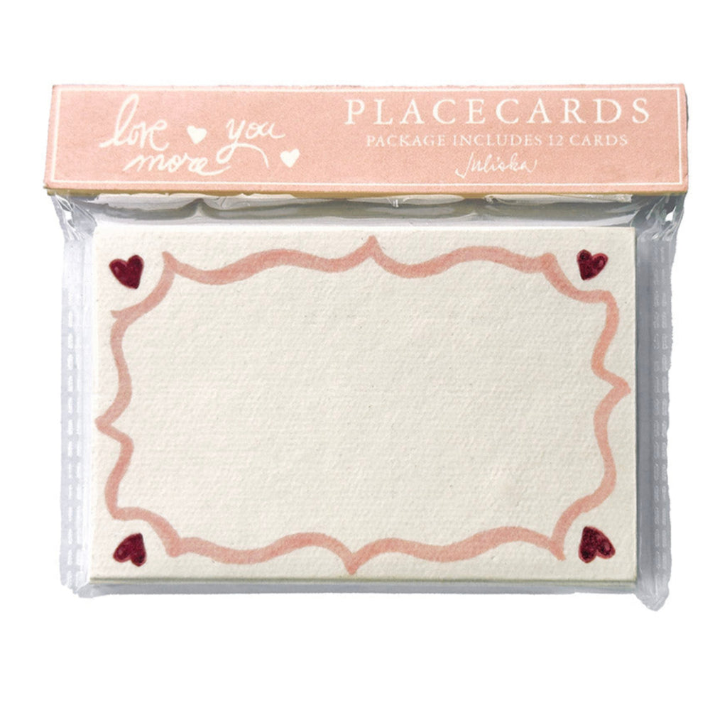 Love You More Place Card Set/12 - Pink