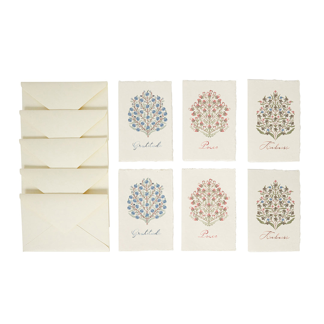 Villa Seville Note Card Assorted Set/6 - Chambray