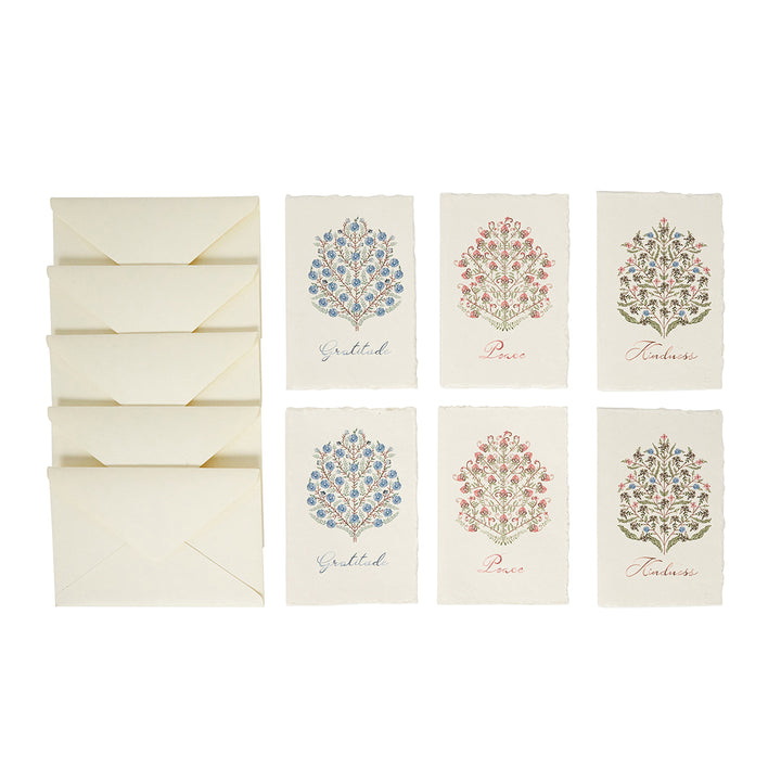 Villa Seville Note Card Assorted Set/6 - Chambray