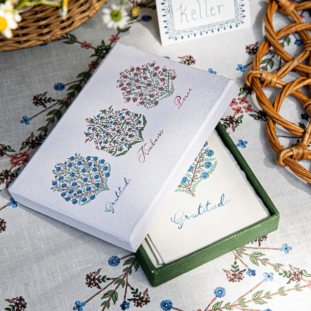 Villa Seville Note Card Assorted Set/6 - Chambray