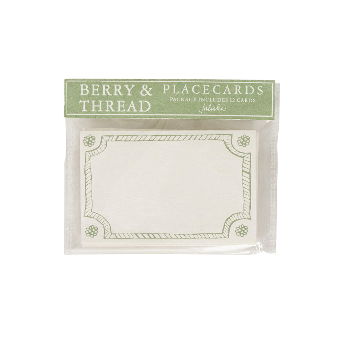 Berry & Thread Place Card Set/12 - Basil
